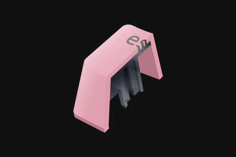 Razer PBT Keycap + Coiled Cable Upgrade Set (Quartz Pink)