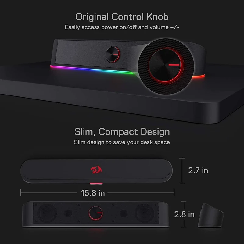 Redragon Adiemus Stereo Soundbar (GS560)