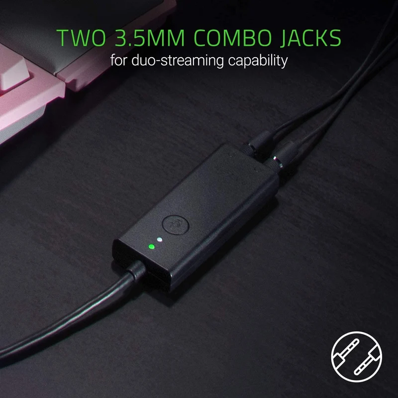 Razer Ifrit And Razer USB Audio Enhancer Streaming Headset with Pro Grade Mic and Audio
