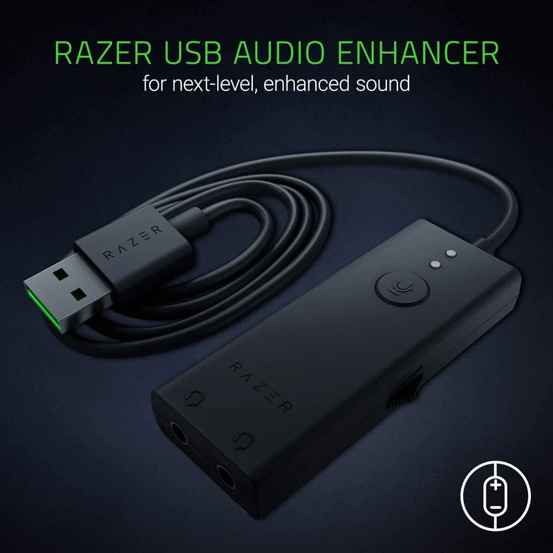 Razer Ifrit And Razer USB Audio Enhancer Streaming Headset with Pro Grade Mic and Audio