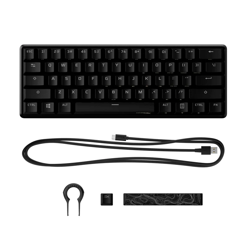 Hyperx Alloy Origins 60 RGB Mechanical Gaming Keyboard (Black) (Aqua Tactile Switch)