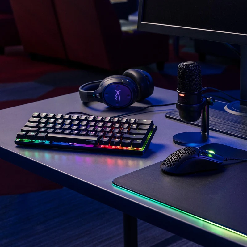 Hyperx Alloy Origins 60 RGB Mechanical Gaming Keyboard (Black) (Aqua Tactile Switch)