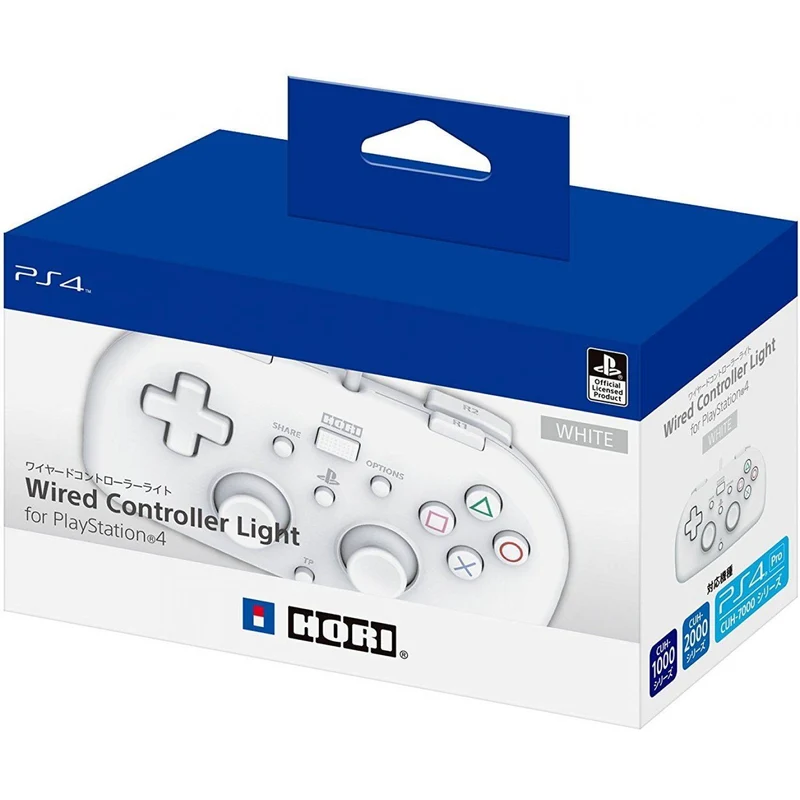PS4 Hori Wired Controller Light White JPN (PS4-102)