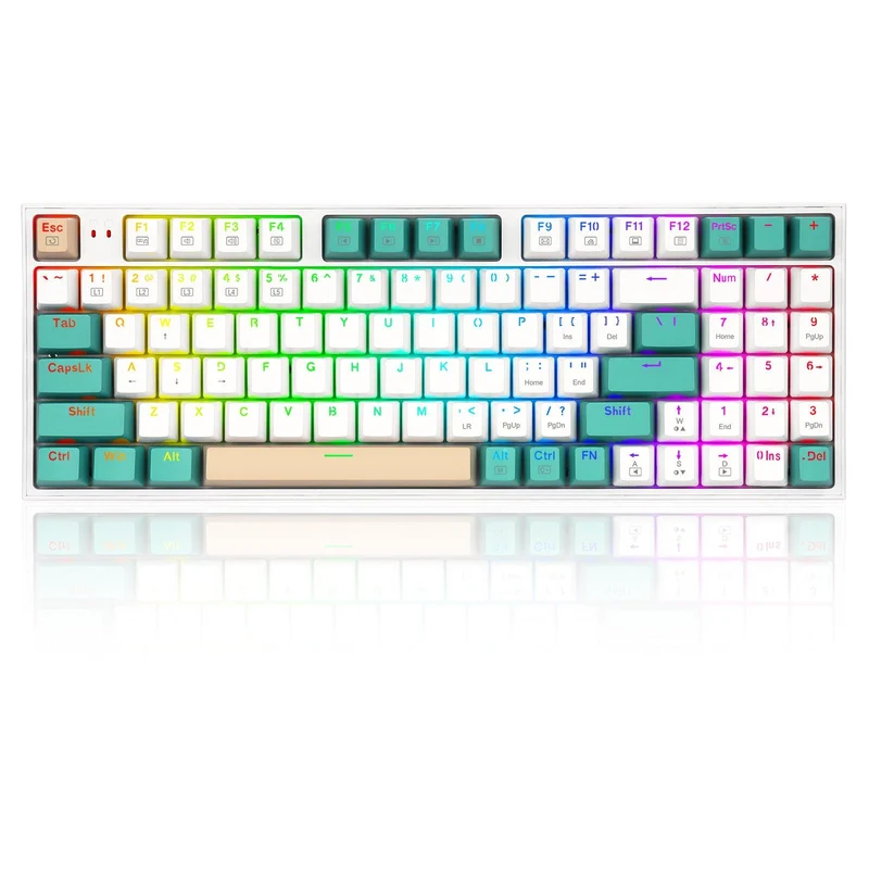 Redragon KITAVA RGB Wired Mechanical Gaming Keyboard (Dust-Proof Red Switch) (K636WGC-RGB)