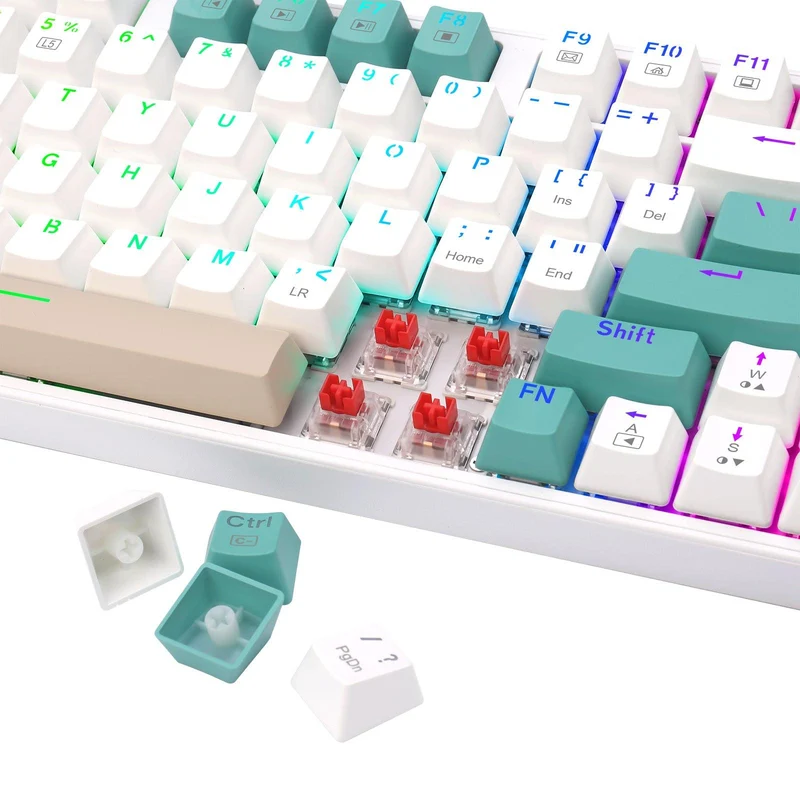 Redragon KITAVA RGB Wired Mechanical Gaming Keyboard (Dust-Proof Red Switch) (K636WGC-RGB)