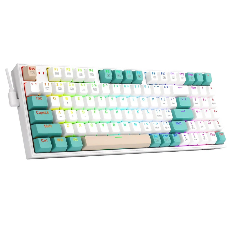 Redragon KITAVA RGB Wired Mechanical Gaming Keyboard (Dust-Proof Red Switch) (K636WGC-RGB)