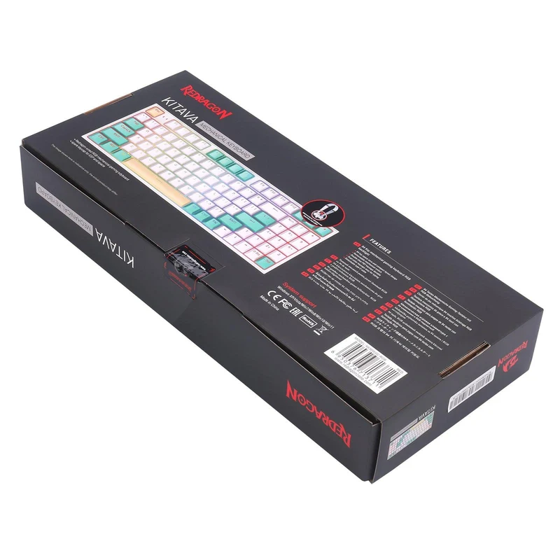 Redragon KITAVA RGB Wired Mechanical Gaming Keyboard (Dust-Proof Red Switch) (K636WGC-RGB)