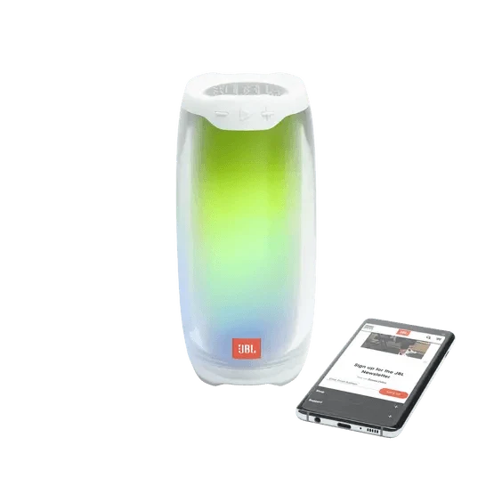 JBL Pulse 4 Portable Bluetooth Speaker (White)