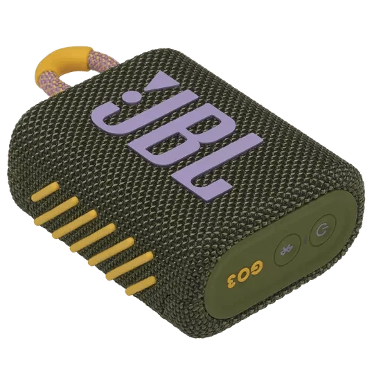 JBL Go 3 Portable Bluetooth Speaker (Blue, Green, Yellow, Red, Black, Black Orange, White, Teal, Blue Pink, Pink, Orange, Grey)