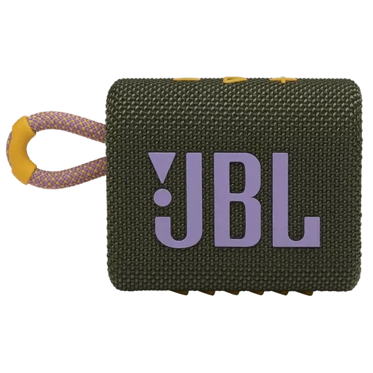 JBL Go 3 Portable Bluetooth Speaker (Blue, Green, Yellow, Red, Black, Black Orange, White, Teal, Blue Pink, Pink, Orange, Grey)
