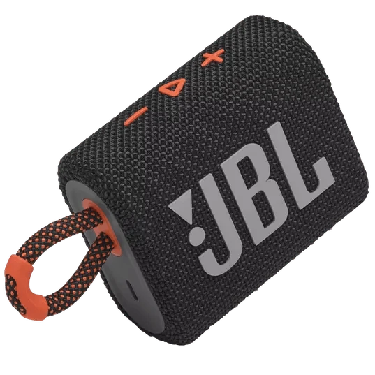 JBL Go 3 Portable Bluetooth Speaker (Blue, Green, Yellow, Red, Black, Black Orange, White, Teal, Blue Pink, Pink, Orange, Grey)