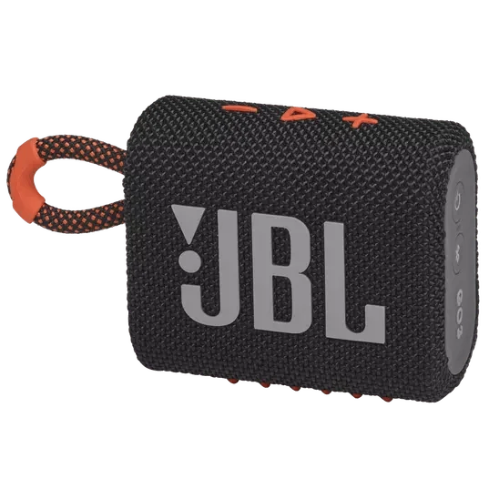 JBL Go 3 Portable Bluetooth Speaker (Blue, Green, Yellow, Red, Black, Black Orange, White, Teal, Blue Pink, Pink, Orange, Grey)