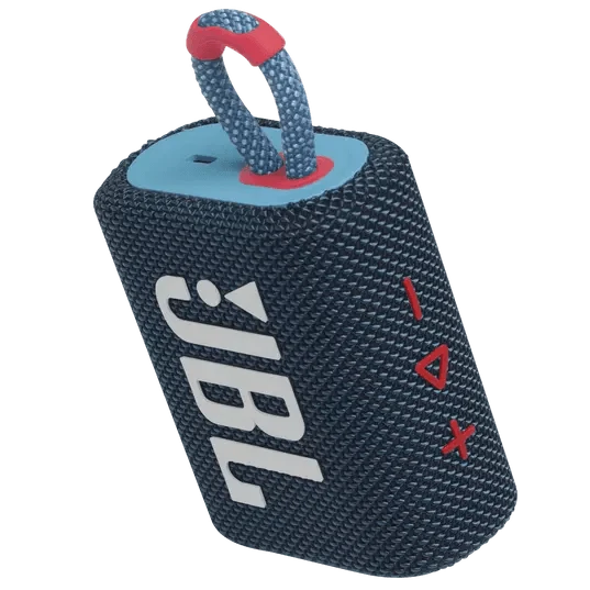 JBL Go 3 Portable Bluetooth Speaker (Blue, Green, Yellow, Red, Black, Black Orange, White, Teal, Blue Pink, Pink, Orange, Grey)