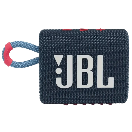 JBL Go 3 Portable Bluetooth Speaker (Blue, Green, Yellow, Red, Black, Black Orange, White, Teal, Blue Pink, Pink, Orange, Grey)