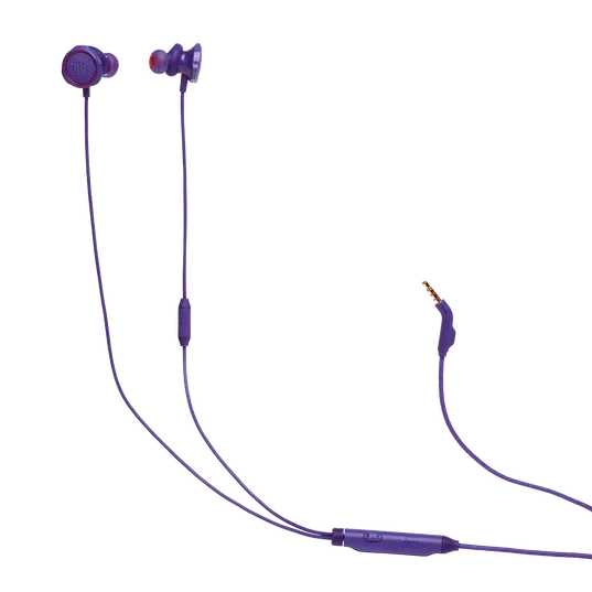 JBL Quantum 50 Wired In-Ear Gaming Headset W/ Volume Slider & Mic Mute (Purple)