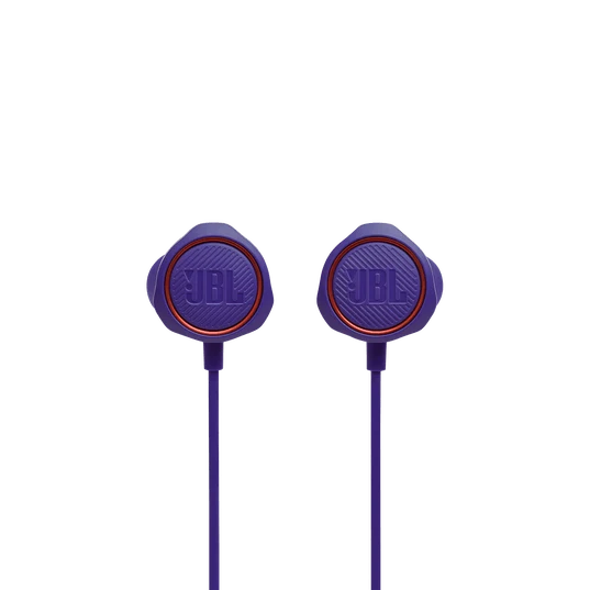 JBL Quantum 50 Wired In-Ear Gaming Headset W/ Volume Slider & Mic Mute (Purple)