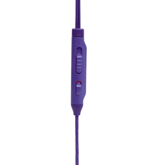 JBL Quantum 50 Wired In-Ear Gaming Headset W/ Volume Slider & Mic Mute (Purple)