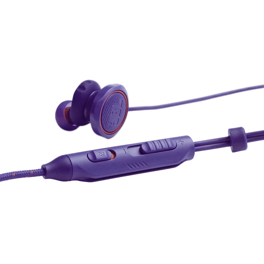 JBL Quantum 50 Wired In-Ear Gaming Headset W/ Volume Slider & Mic Mute (Purple)