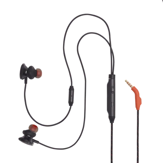 JBL Quantum 50 Wired In-Ear Gaming Headset W/ Volume Slider & Mic Mute (Black)