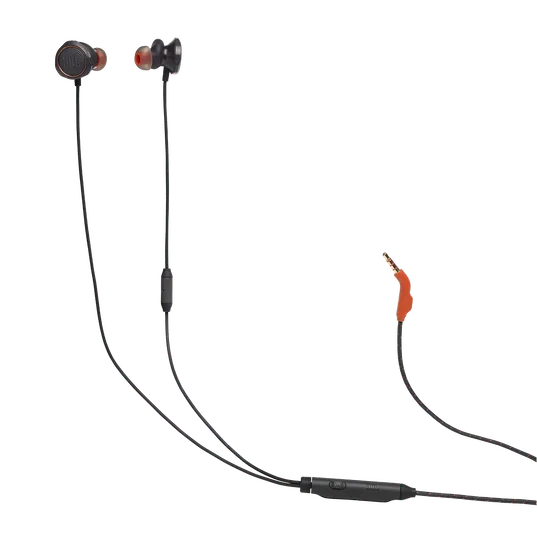 JBL Quantum 50 Wired In-Ear Gaming Headset W/ Volume Slider & Mic Mute (Black)