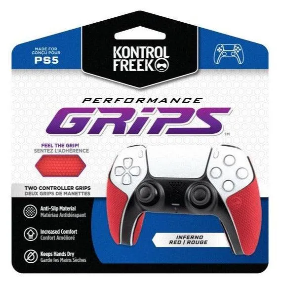 Kontrolfreek Grips For PS5 (Inferno Red/Rouge)