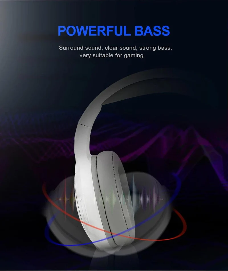 REDRAGON MENTO RGB STEREO WIRED GAMING HEADSET (WHITE) (H270-W)