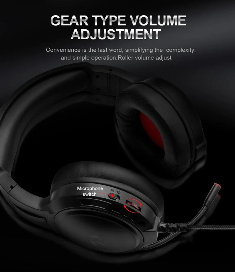 REDRAGON MENTO RGB STEREO WIRED GAMING HEADSET (WHITE) (H270-W)