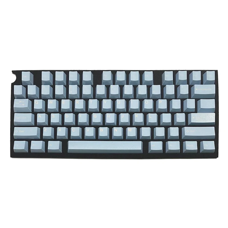 Taihao Double Shot ABS-Cubic Keycaps Set For Cherry MX Switch (150-Keys) (Blue Glacial Lake) (T01BG101)