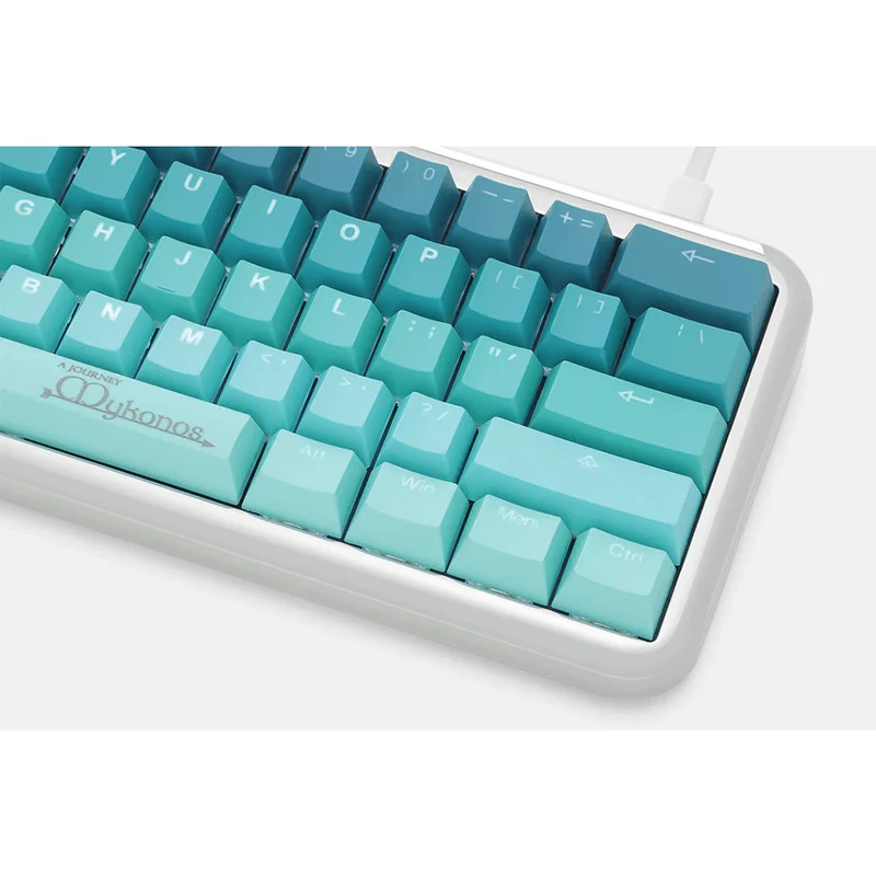 Taihao Double Shot PBT Backlit Cubic Keycaps Set For Cherry MX Switch (142-Keys) (Mykonos) (T22RB602)