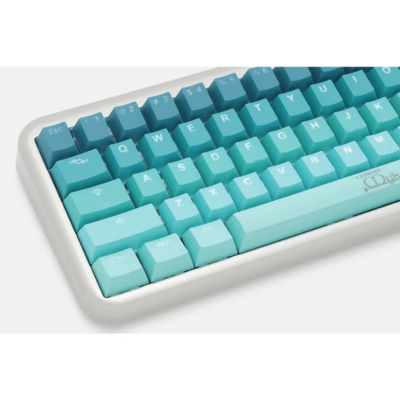 Taihao Double Shot PBT Backlit Cubic Keycaps Set For Cherry MX Switch (142-Keys) (Mykonos) (T22RB602)