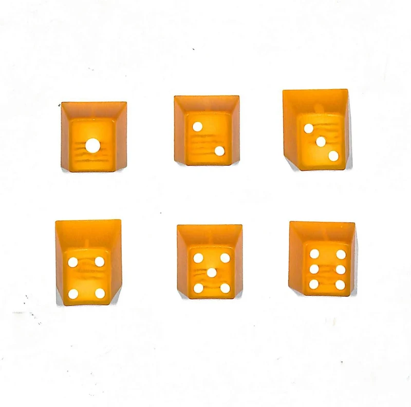 Taihao Double Shot ABS-Cubic Novelty Backlit Keycaps Set For Cherry MX SWITCH (6-Keys) (Orange) (T01OR101)
