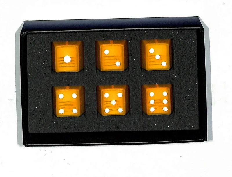 Taihao Double Shot ABS-Cubic Novelty Backlit Keycaps Set For Cherry MX SWITCH (6-Keys) (Orange) (T01OR101)