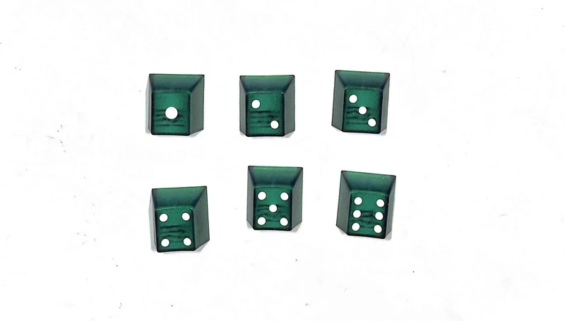 Taihao Double Shot ABS-Cubic Novelty Backlit Keycaps Set For Cherry MX Switch (6-Keys) (Green) (T01GN101)