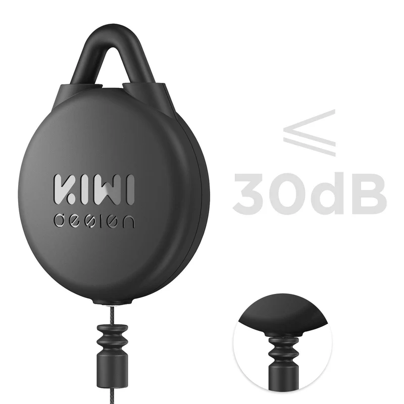 KIWI DESIGN Silent VR Cable Management Pulley System (3pcs) (V2-Black)
