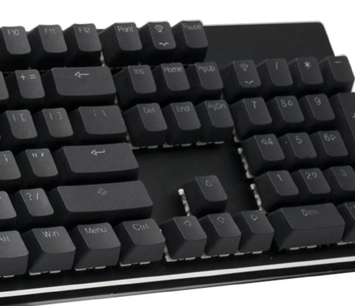 TaiHao Double Shot PBT Backlit Keycaps Set For Cherry MX Switch (108-Keys) (Black) (C22BK101)