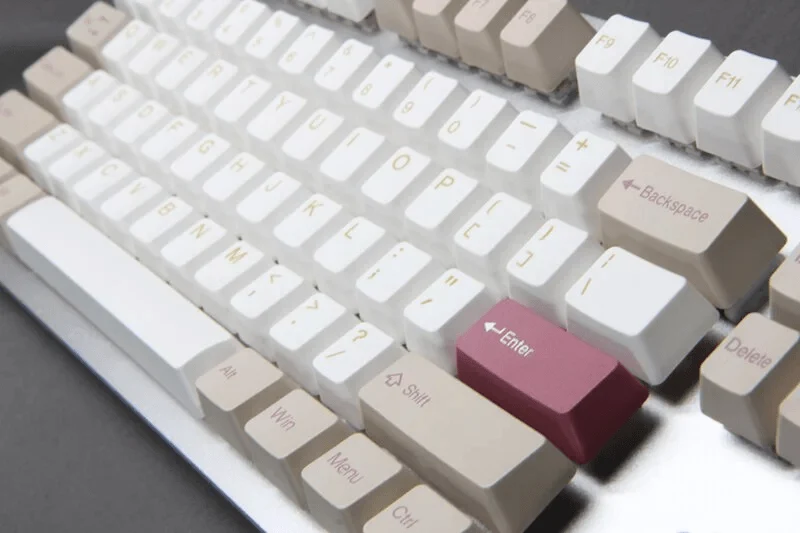 Taihao Double Shot ABS Keycaps Set For Cherry MX Switch (137-Keys) (Shell Sand Beach) (C01WA302)