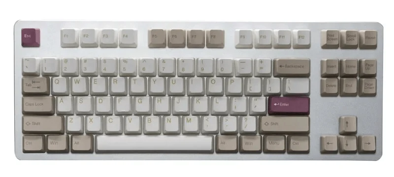 Taihao Double Shot ABS Keycaps Set For Cherry MX Switch (137-Keys) (Shell Sand Beach) (C01WA302)