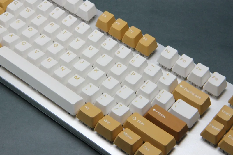 Taihao Double Shot ABS Keycaps Set For Cherry MX Switch (137-Keys) (Vintage Camel) (C01WA301)