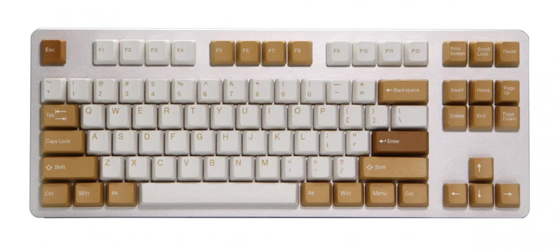 Taihao Double Shot ABS Keycaps Set For Cherry MX Switch (137-Keys) (Vintage Camel) (C01WA301)
