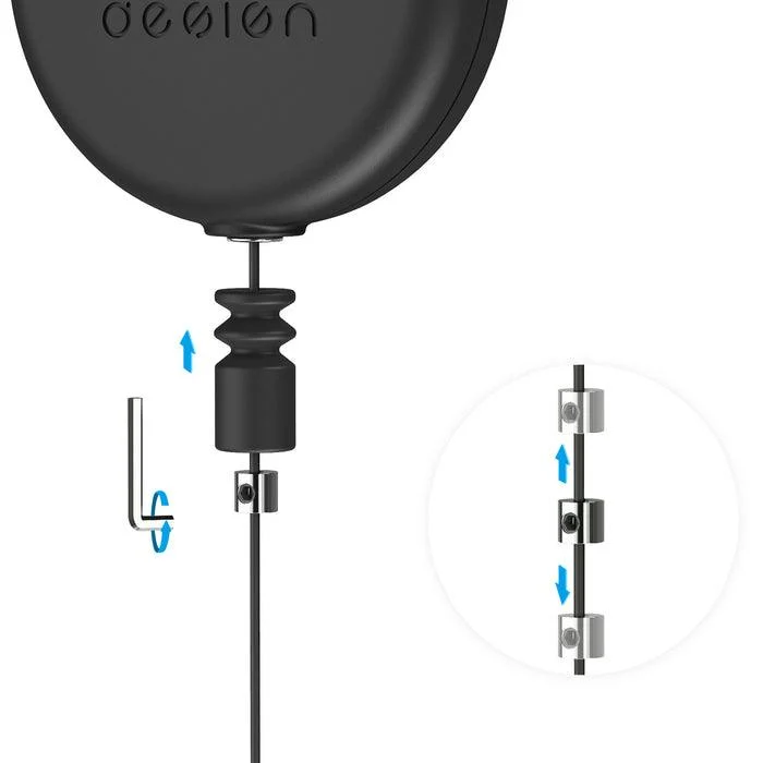 KIWI Design Silent VR Cable Management Pulley System (3pcs) (V2-White)