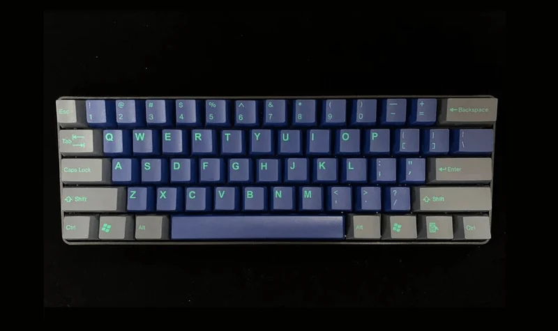 Taihao Double Shot ABS-CUBIC Keycaps Set For Cherry MX Switch (113-Keys) (Midnight Dawn) (T01BN201)