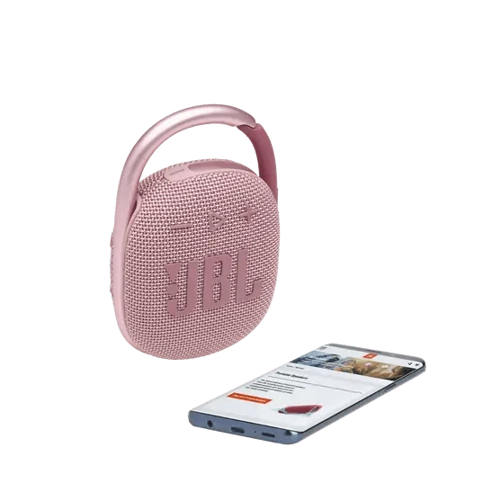 JBL CLIP 4 WATERPROOF BLUETOOTH WIRELESS SPEAKER (PINK)
