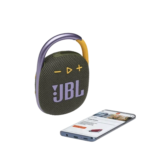 JBL CLIP 4 WATERPROOF BLUETOOTH WIRELESS SPEAKER (GREEN)