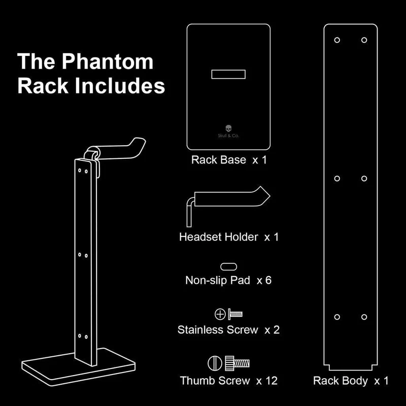 Skull & Co. Phantom Rack For Controllers & Gaming Accessories (ST-RK-TR)