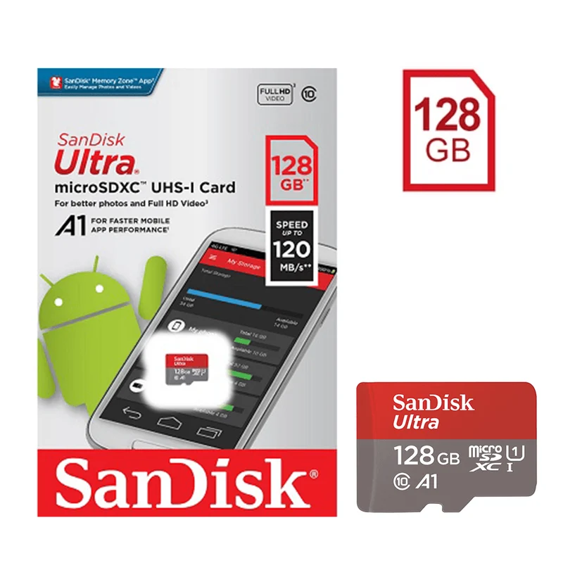 SANDISK ULTRA MICROSDXC USH-1 128GB CLASS 10 (120MB/S)