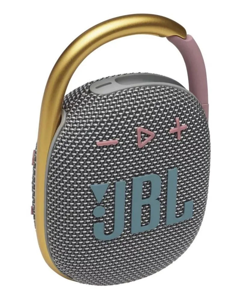 JBL Clip 4 Waterproof Bluetooth Wireless Speaker (Grey)