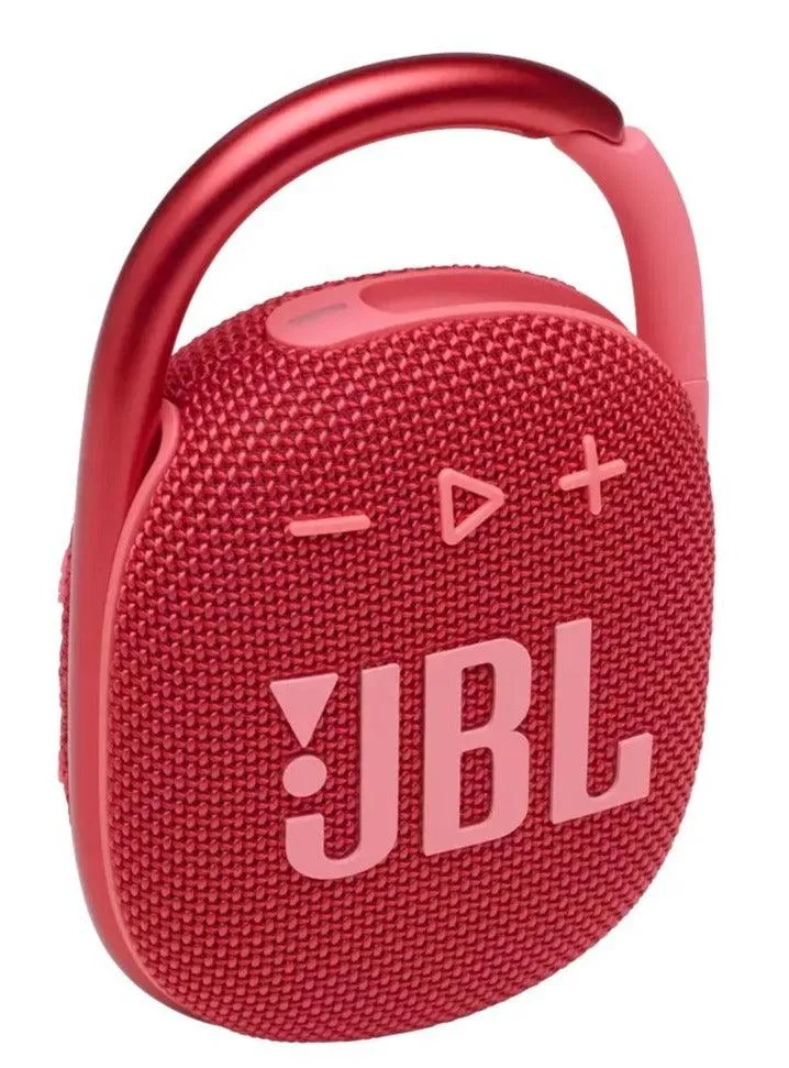 JBL Clip 4 Waterproof Bluetooth Wireless Speaker (Red)