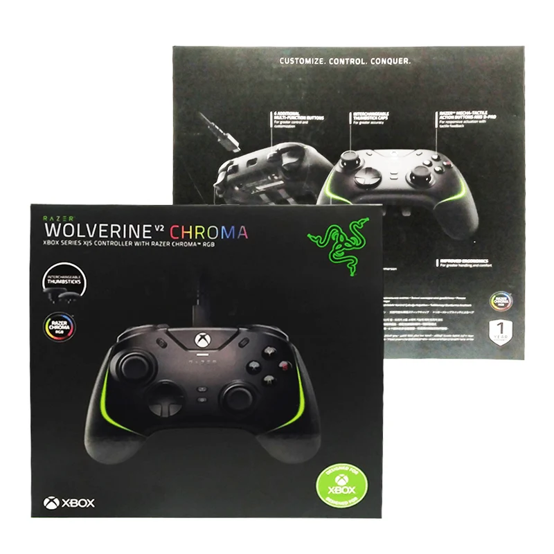 Razer Wolverine V2 Chroma Wired Gaming Controller For Xbox Series X (Black)