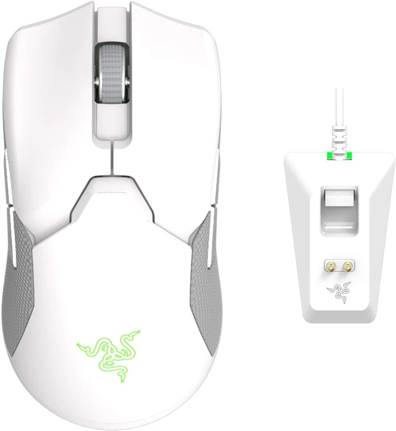 Razer Viper Ultimate Wireless Gaming Mouse W/ Charging Dock (Mercury)