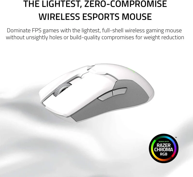 Razer Viper Ultimate Wireless Gaming Mouse W/ Charging Dock (Mercury)